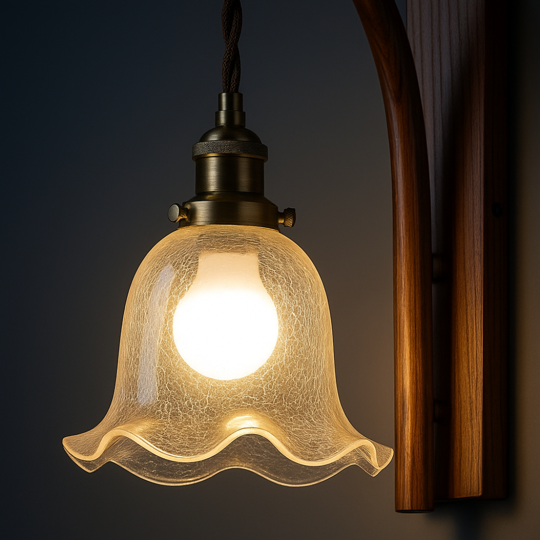 Nordic Block-Wood Wall Sconce