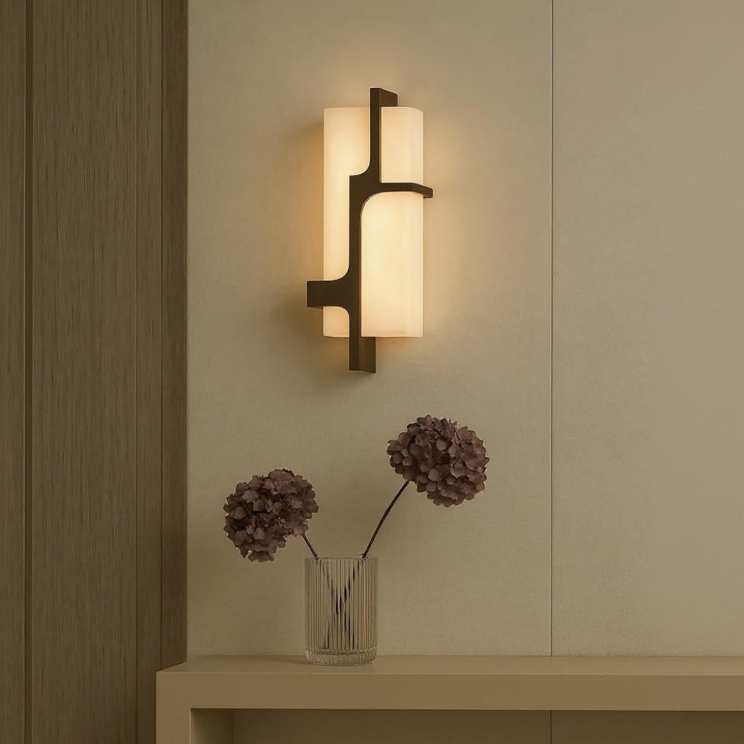 Selena Polished Alabaster Wall Sconce