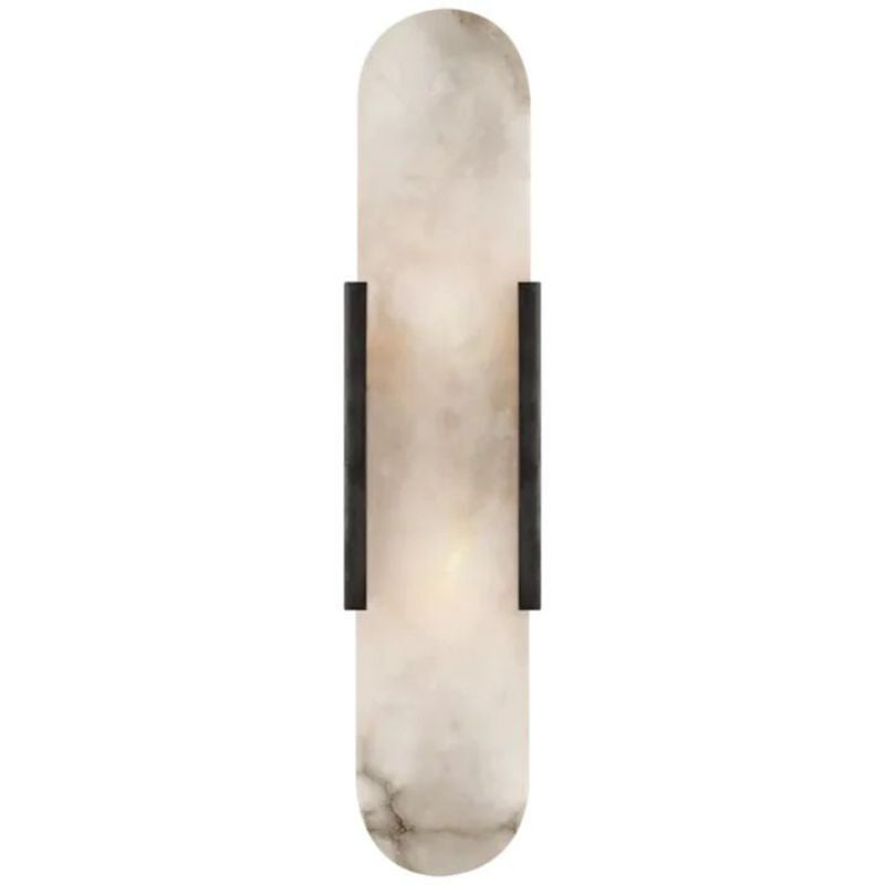 Cha Sleek Alabaster Linear Wall Sconce