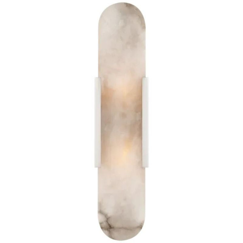 Cha Sleek Alabaster Linear Wall Sconce