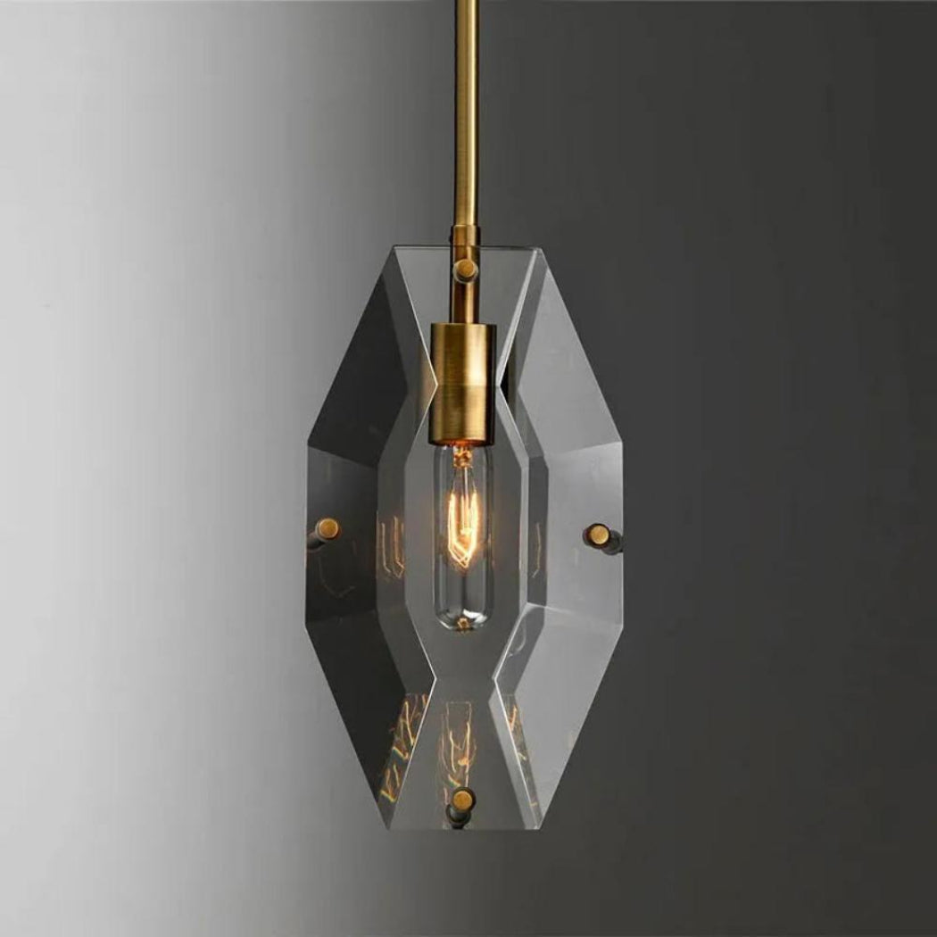 Contemporary Geometric Crystal Pendant Lighting