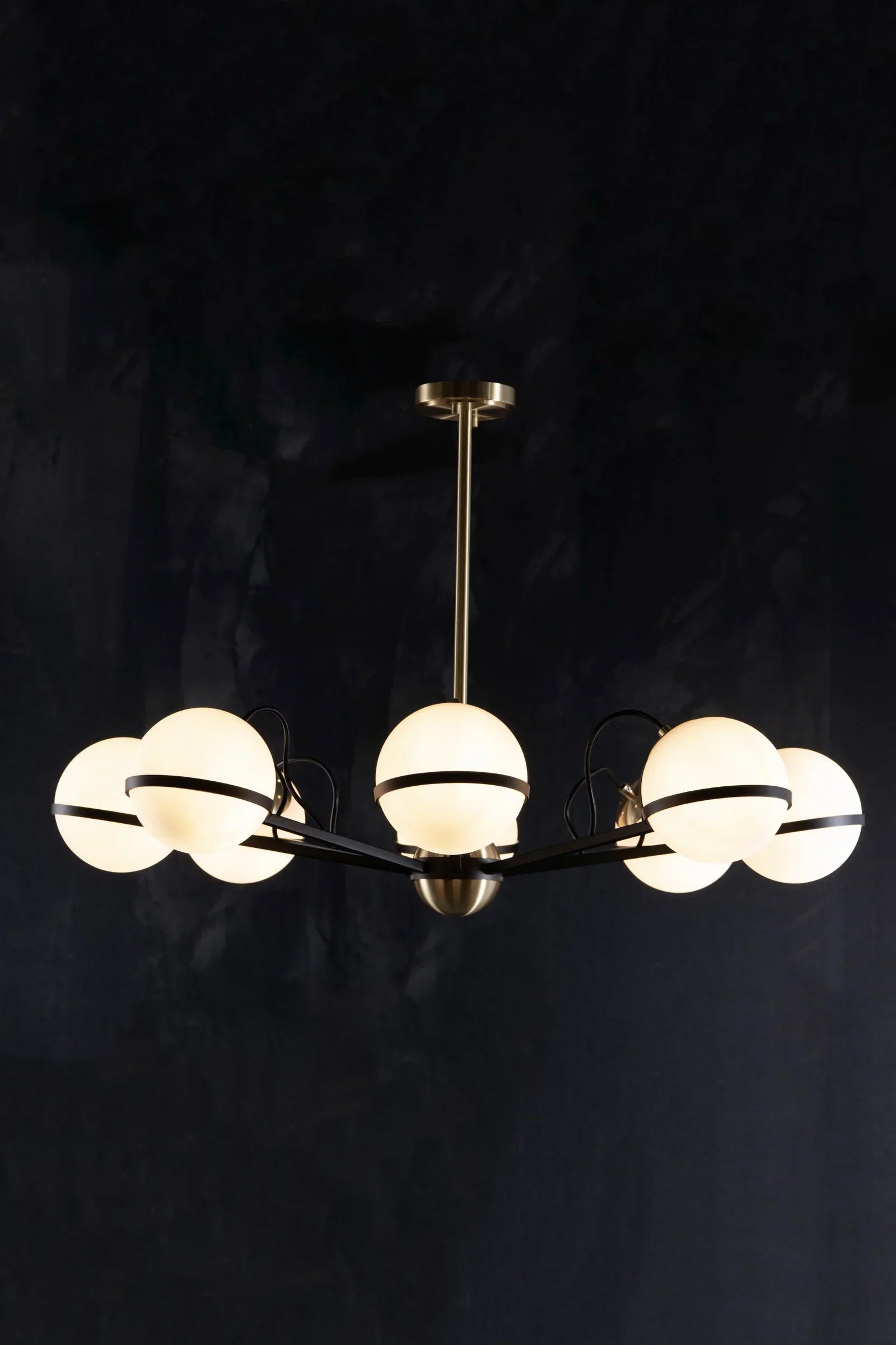 Luma Frosted Glass Globe Chandelier