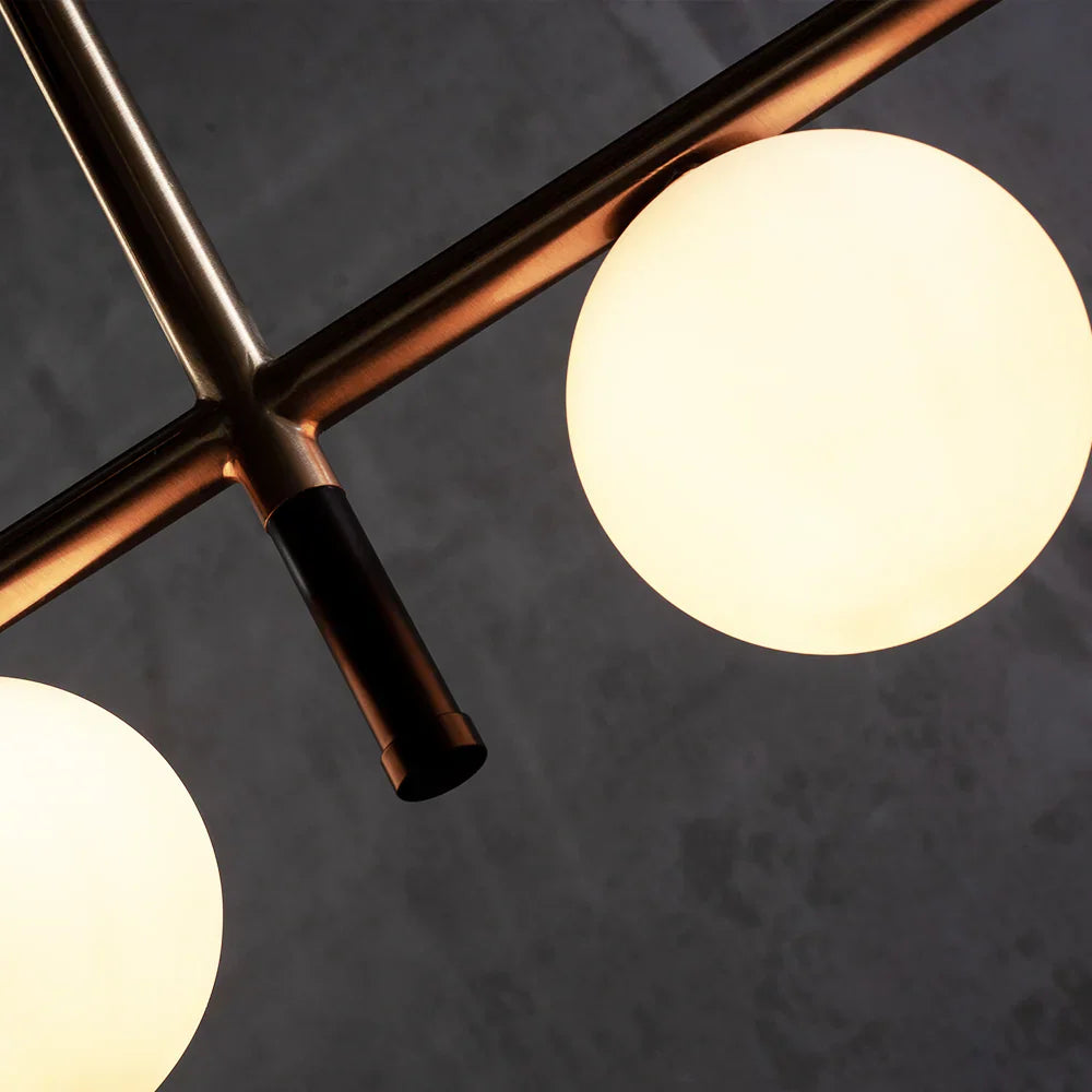 Streamlined Linear Globe Chandelier