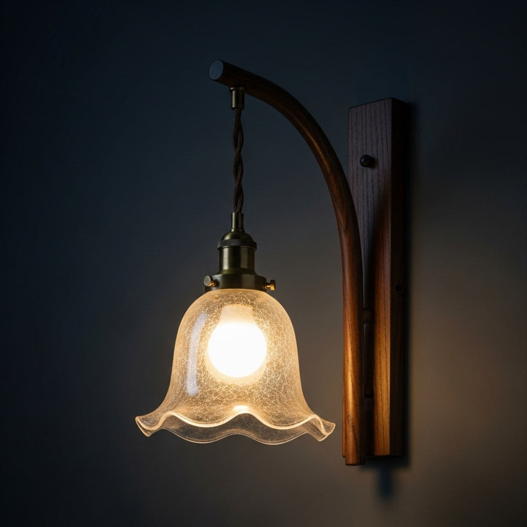 Nordic Block-Wood Wall Sconce