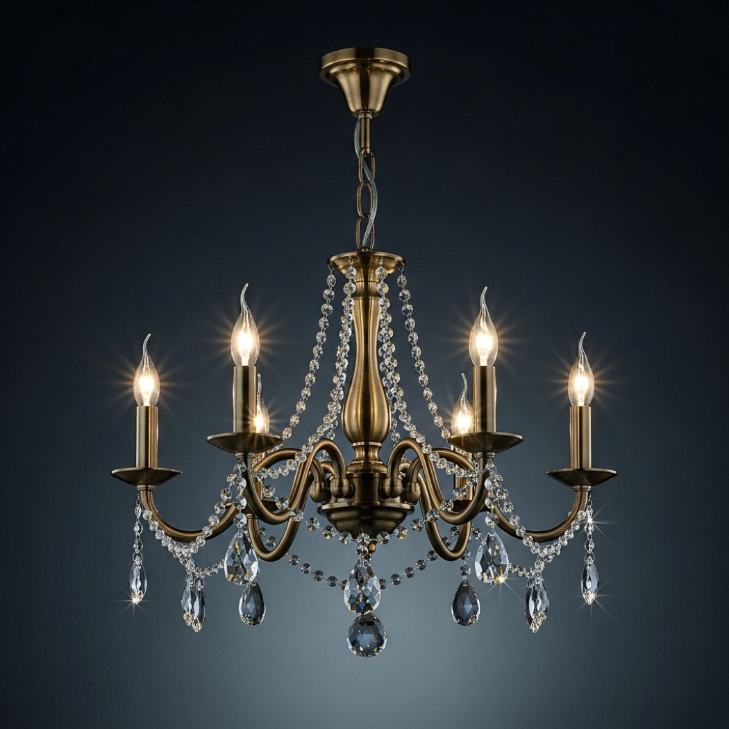 Anto Regal Brass Chandelier